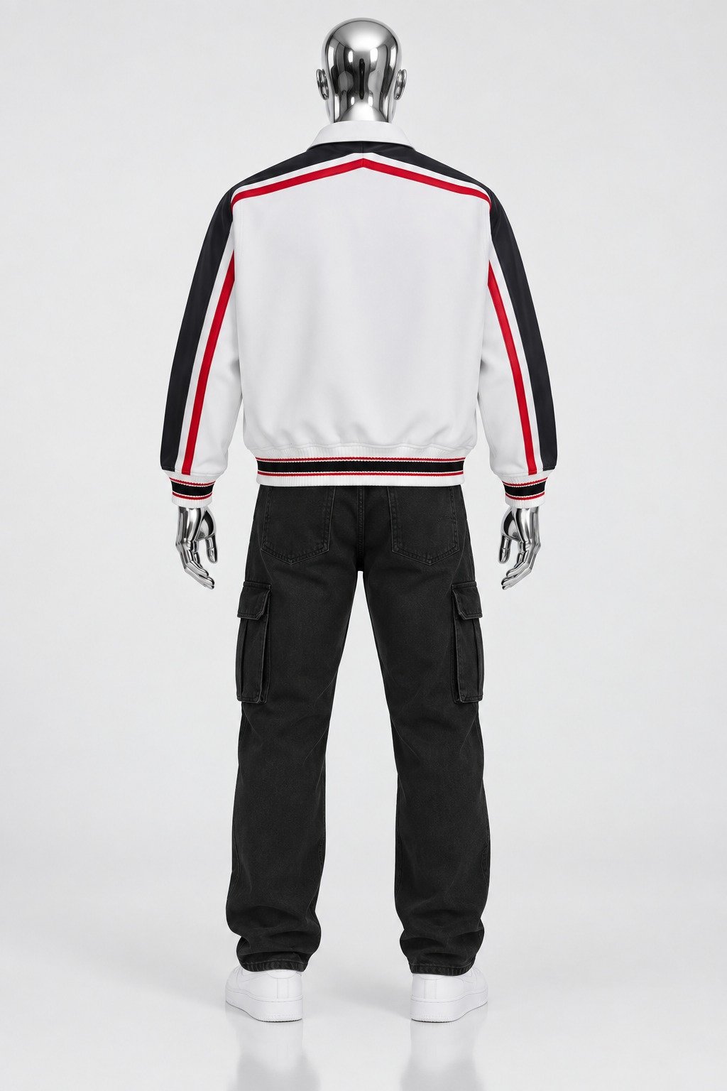 Apex Red Varsity Faux Leather Jacket