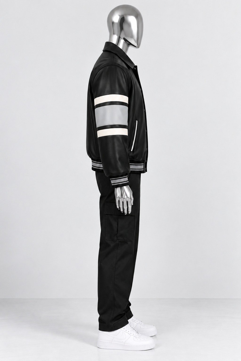 Wleti Shadowline Varsity Faux Leather Jacket