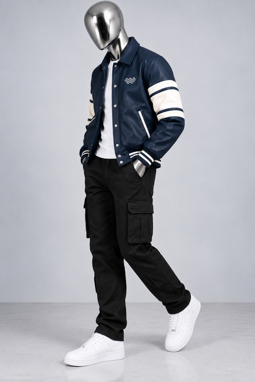 Wleti Nightline Varsity Faux Leather Jacket