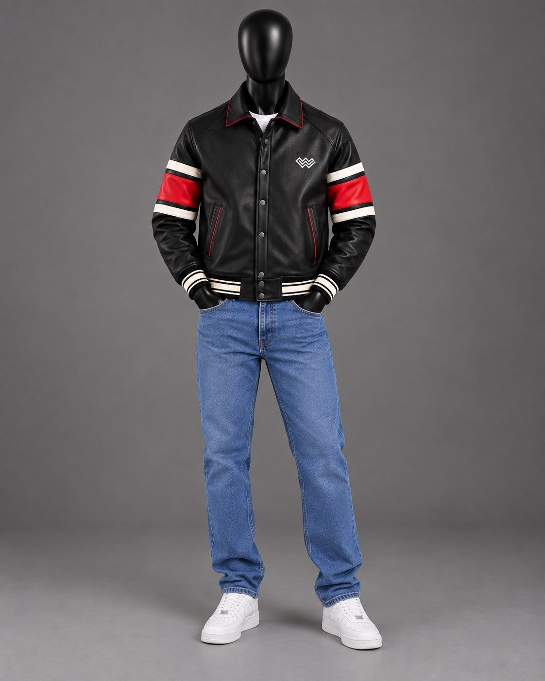 Wleti Crimson Rush Faux Leather Jacket