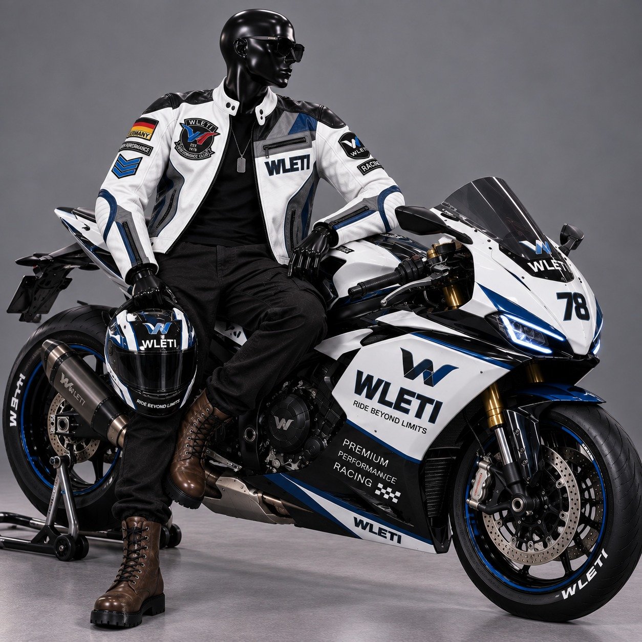 Wleti Élite Racer Faux Leather Jacket