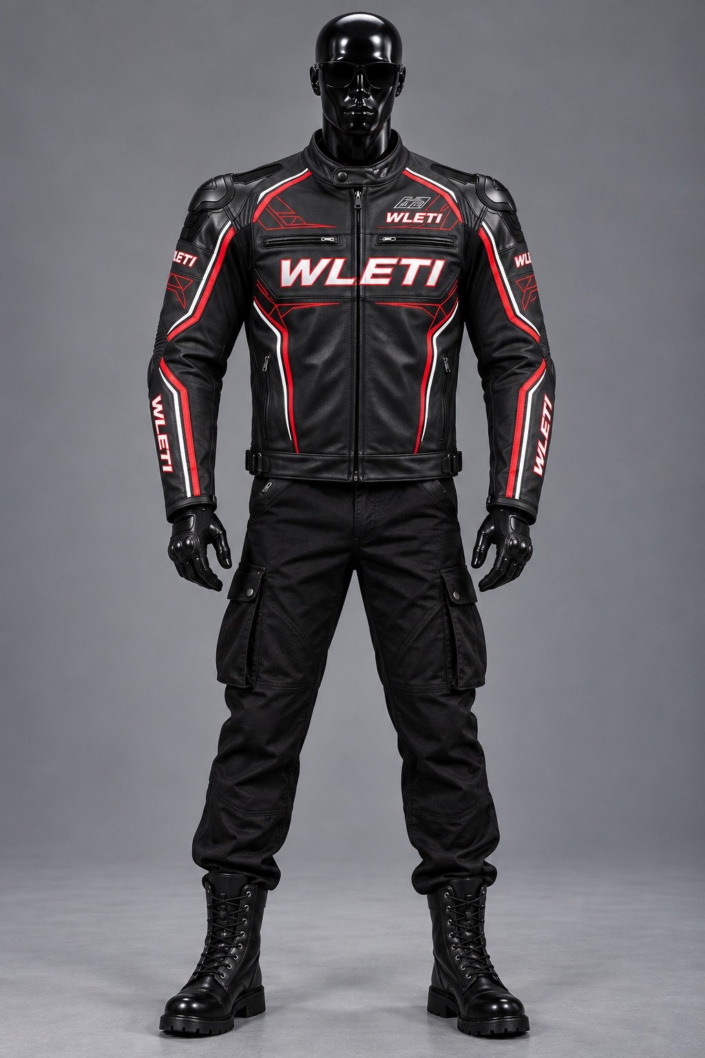 Wleti Black Viper Racer Faux Leather Jacket