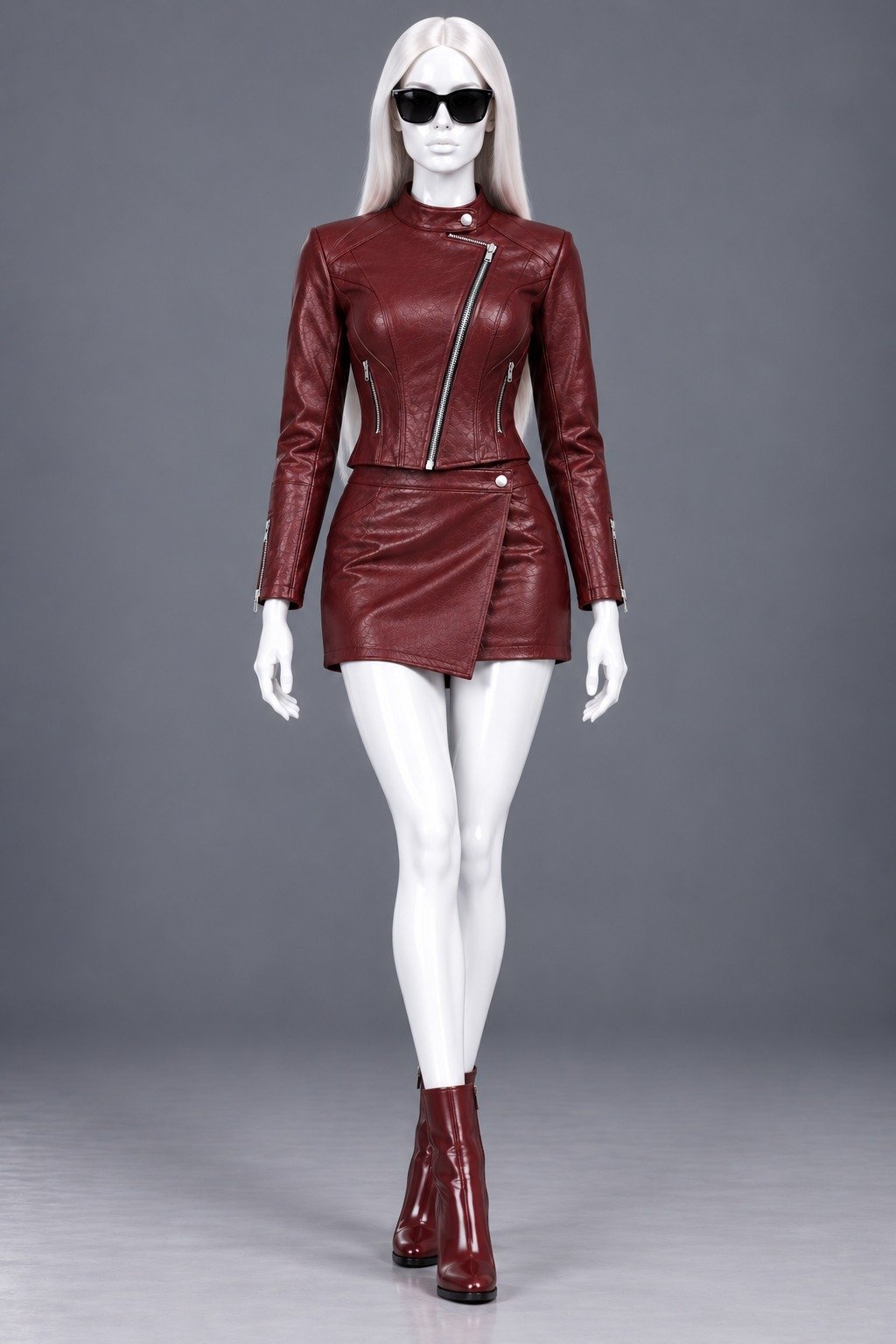 Wleti Espresso Edge Faux Leather Jacket