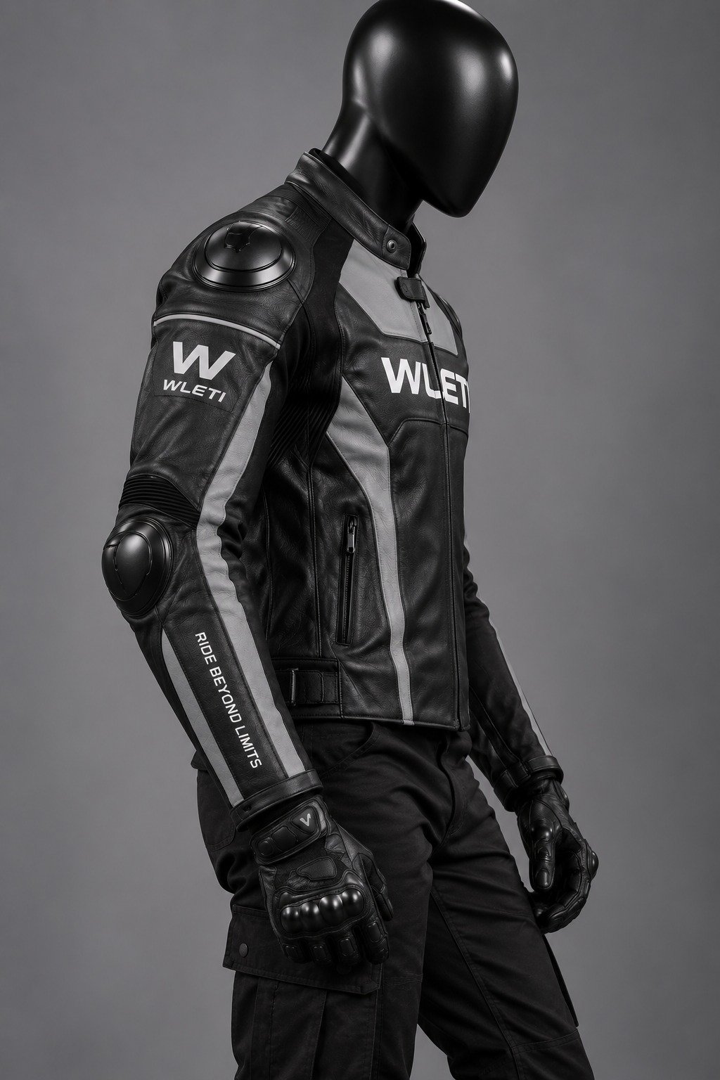 Wleti Stealth Armor Racer Faux Leather Jacket