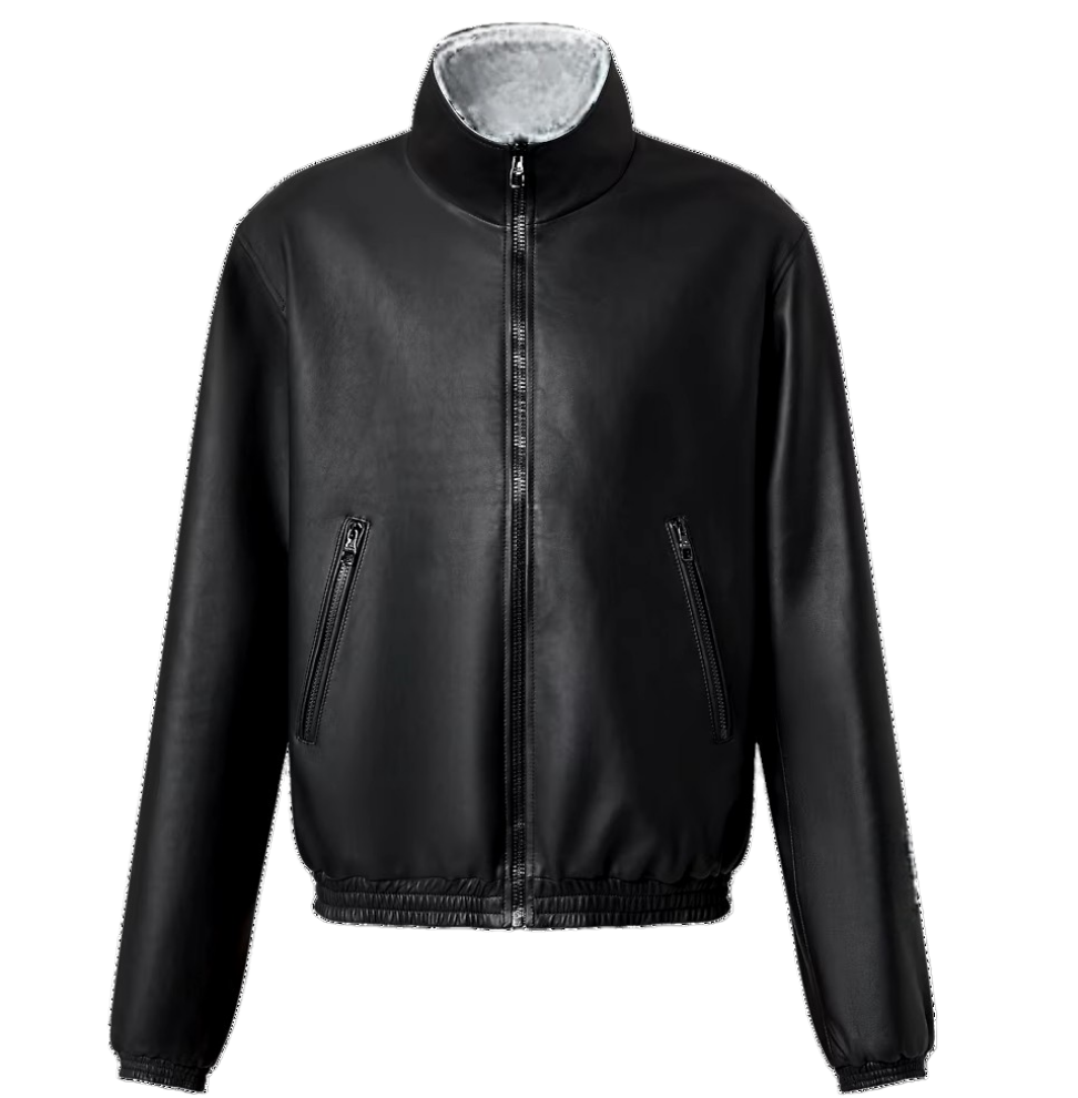 Black Leather Blouson