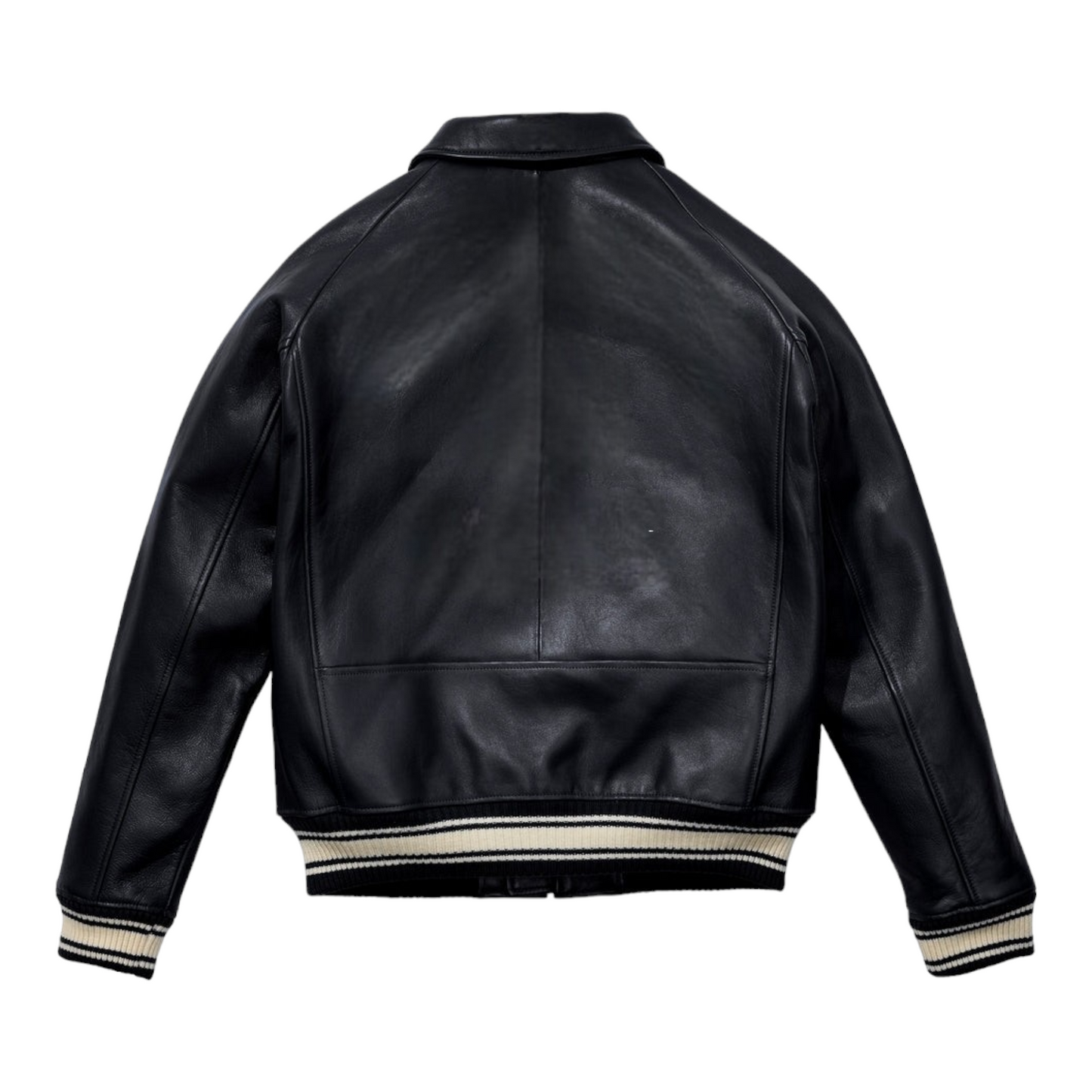 Zeus Black-Leather Star Jacket