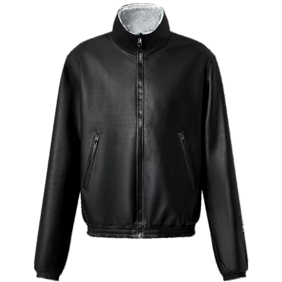 Black Leather Blouson