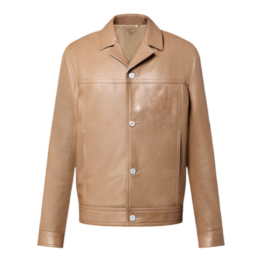 Sand Leather Blouson