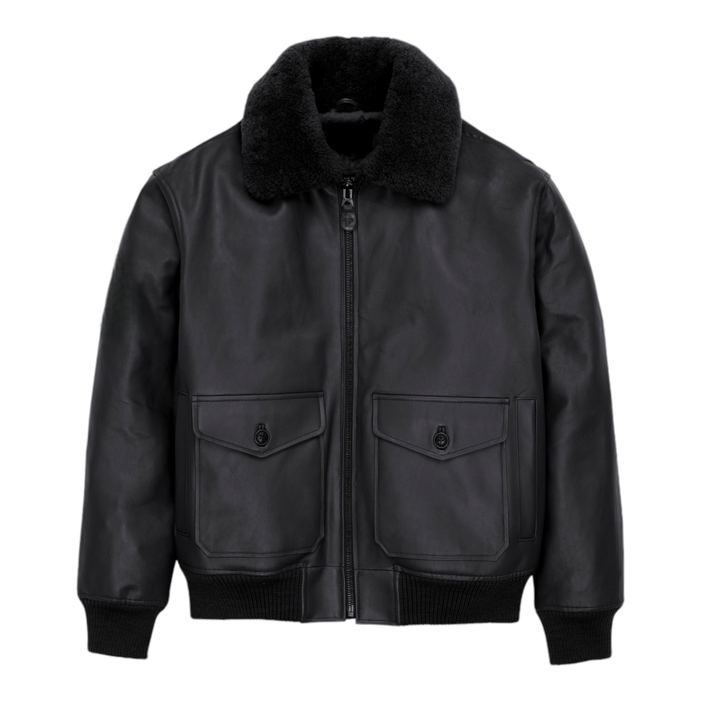 Jet Black Bomber Jacket