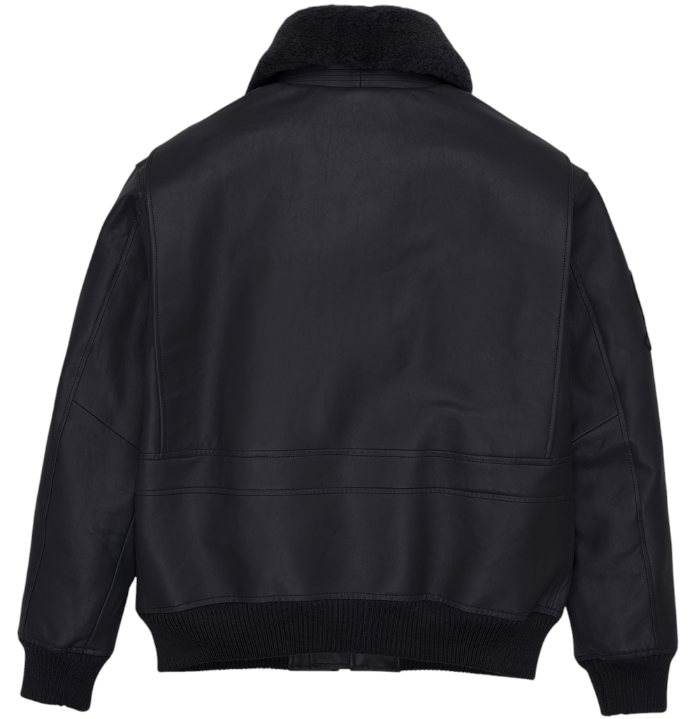 Jet Black Bomber Jacket