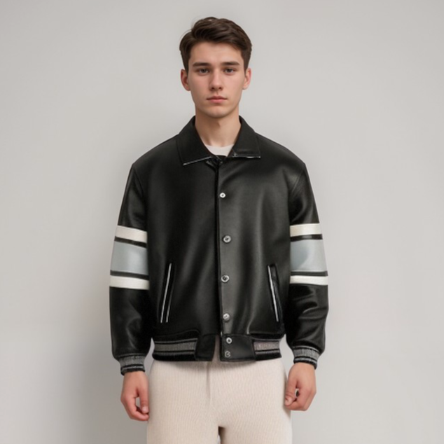 Onyx-Leather Horizon Jacket