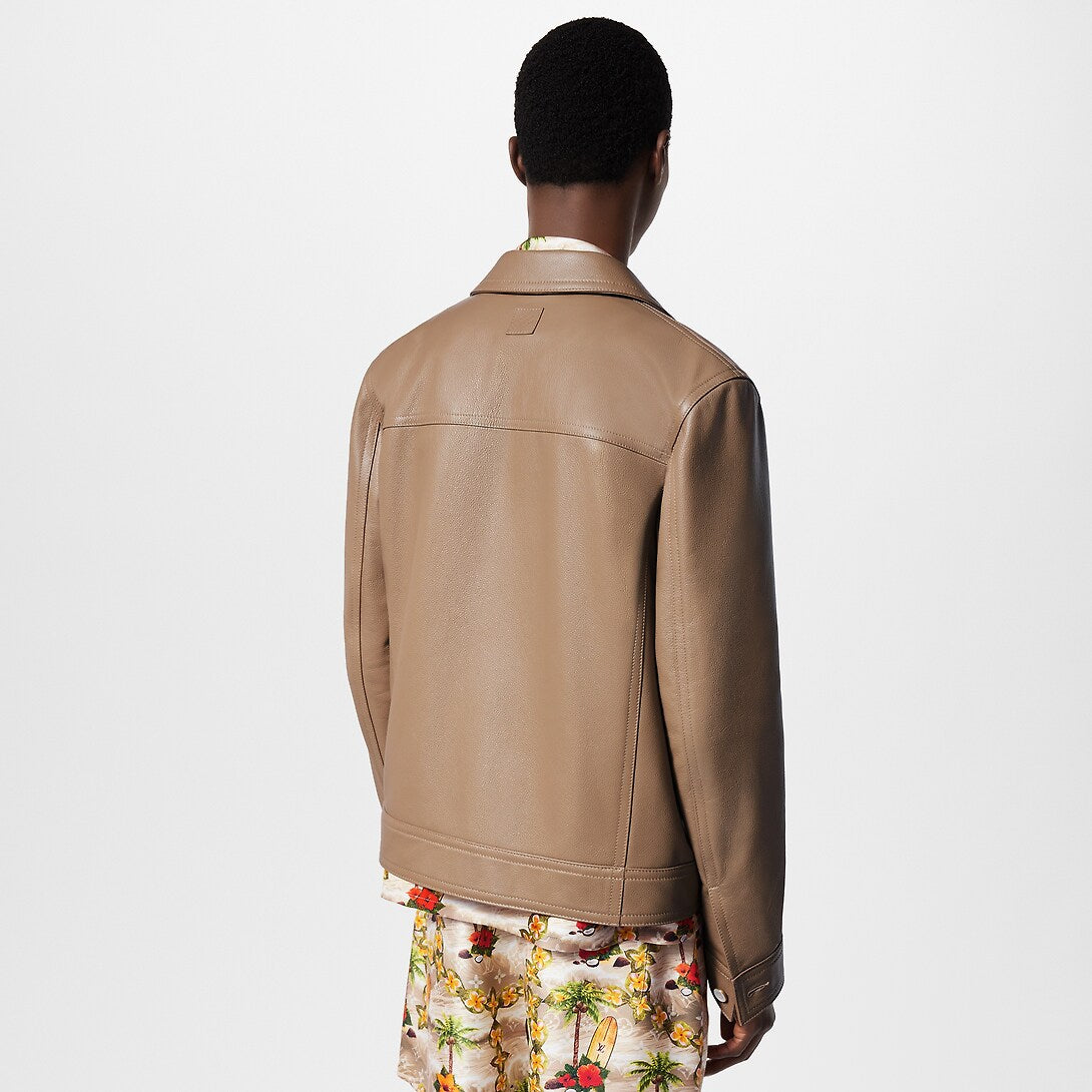 Sand Leather Blouson